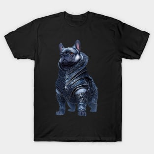 Badass Frenchie in Jotunheim Armor Version 2 T-Shirt